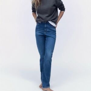 Blue Straight Leg Women's Jeans